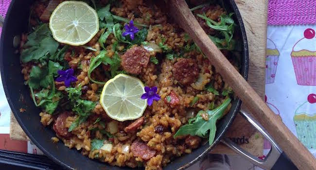 Gubbeen Chorizo, Prawn & Chicken Paella Recipe by Ethna Reynolds