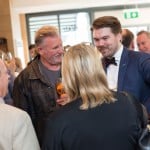 Brian Walsh greeting guests at the Launch of the Pigeon House Clontarf