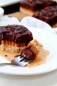 Peachy Palate Chocolate caramel pecan squares