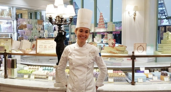 Chef Marion Flipo at Laduree Dublin