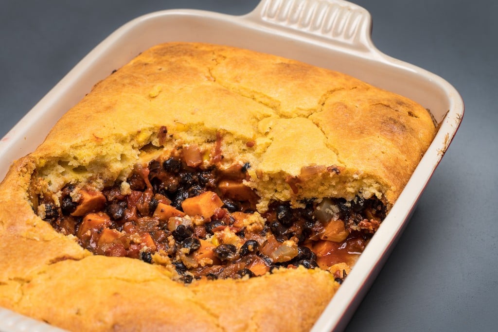 Blazing Salads Vegan Black Bean and Sweet Potato Hot pot