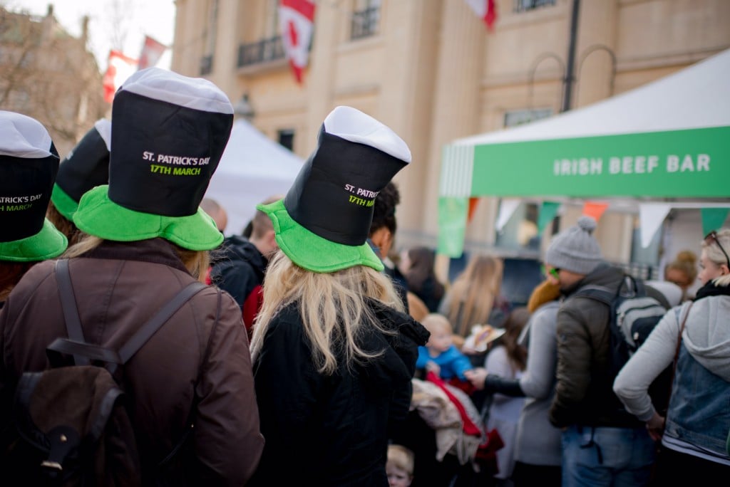 The Irish Food Market in Trafalgar Square, London in full swing!