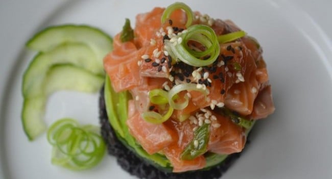 Hawaiian Salmon Poke Recipe My Nutrition