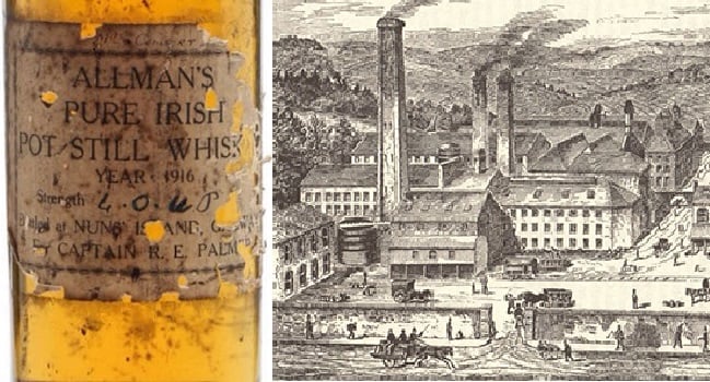 Rare 1916 Irish Whiskey Bottle To Be Auctioned This Month
