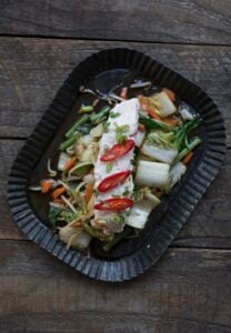 Coconut Poached Irish salmon