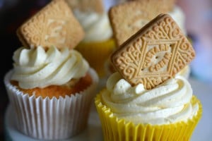 Custard cream cupcakes Karyn Ryan