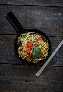Kids wok fried noodles