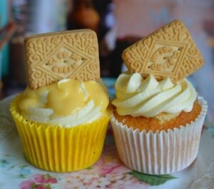 Custard cream cupcakes Karyn Ryan