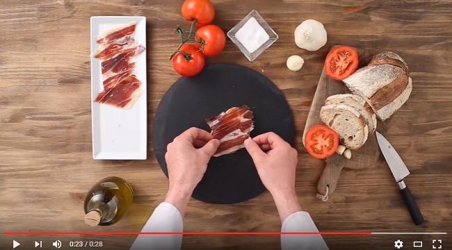 Bread Tomato and Serrano Ham Recipe World Tapas Day