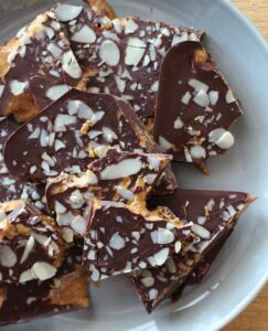 Chocolate Almond Butter Bark Recipe by The Wonky Spatula