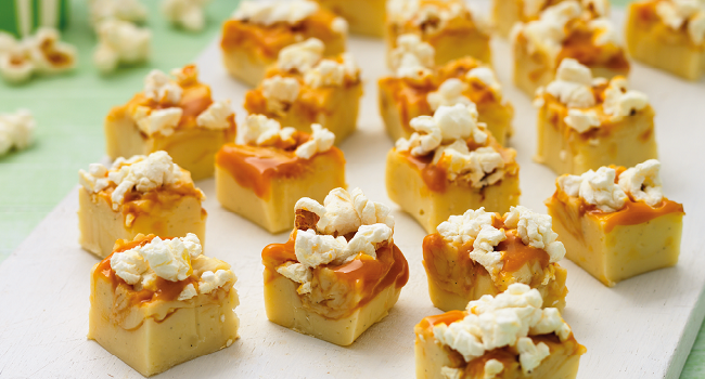 Salted Caramel Pop Corn Fudge Recipe by Sharon Hearne Smith
