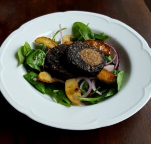 Warm Black Pudding and Apple Salad Recipe by Donna Hennessy