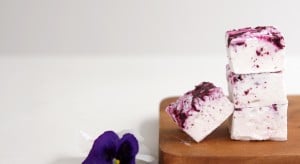 Blueberry Swirl Marshmallow Recipe by Cove Cake Design