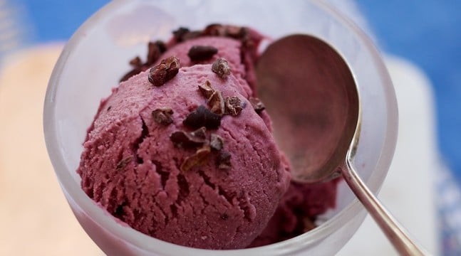 Blackberry Ice Cream Recipe Video by Jette Virdi for TheTaste