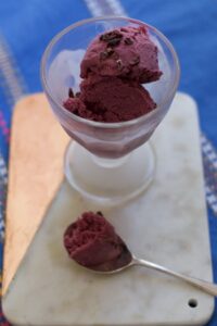Blackberry Ice Cream Recipe Video by Jette Virdi for TheTaste