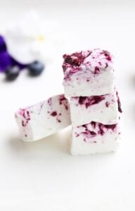 Blueberry Swirl Marshmallow Recipe by Cove Cake Design