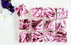 Blueberry Swirl Marshmallow Recipe by Cove Cake Design