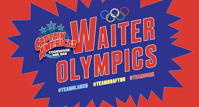Captain Americas Presents Waiter Olympics and Game of Bones