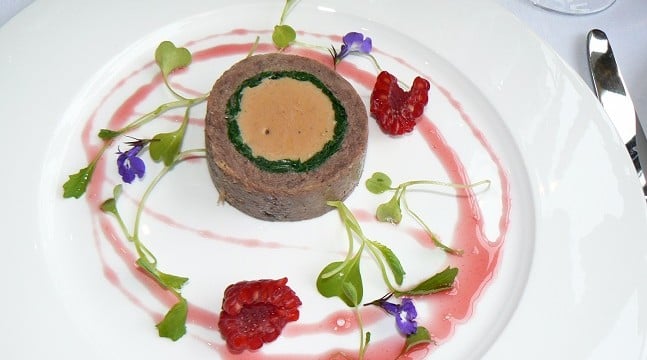 Confit of Duck Leg and Goose Foie Gras Ballotine
