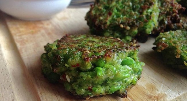 Pea & Mint Falafel with Harissa Yoghurt Dip Recipe by Niamh Mannion
