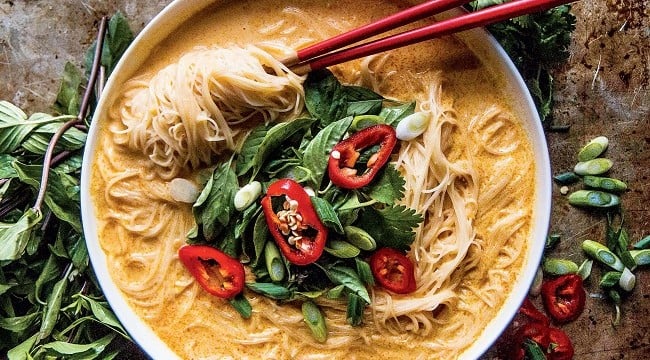 Spicy Thai Curry Noodle Soup Pure Delicious Cookbook