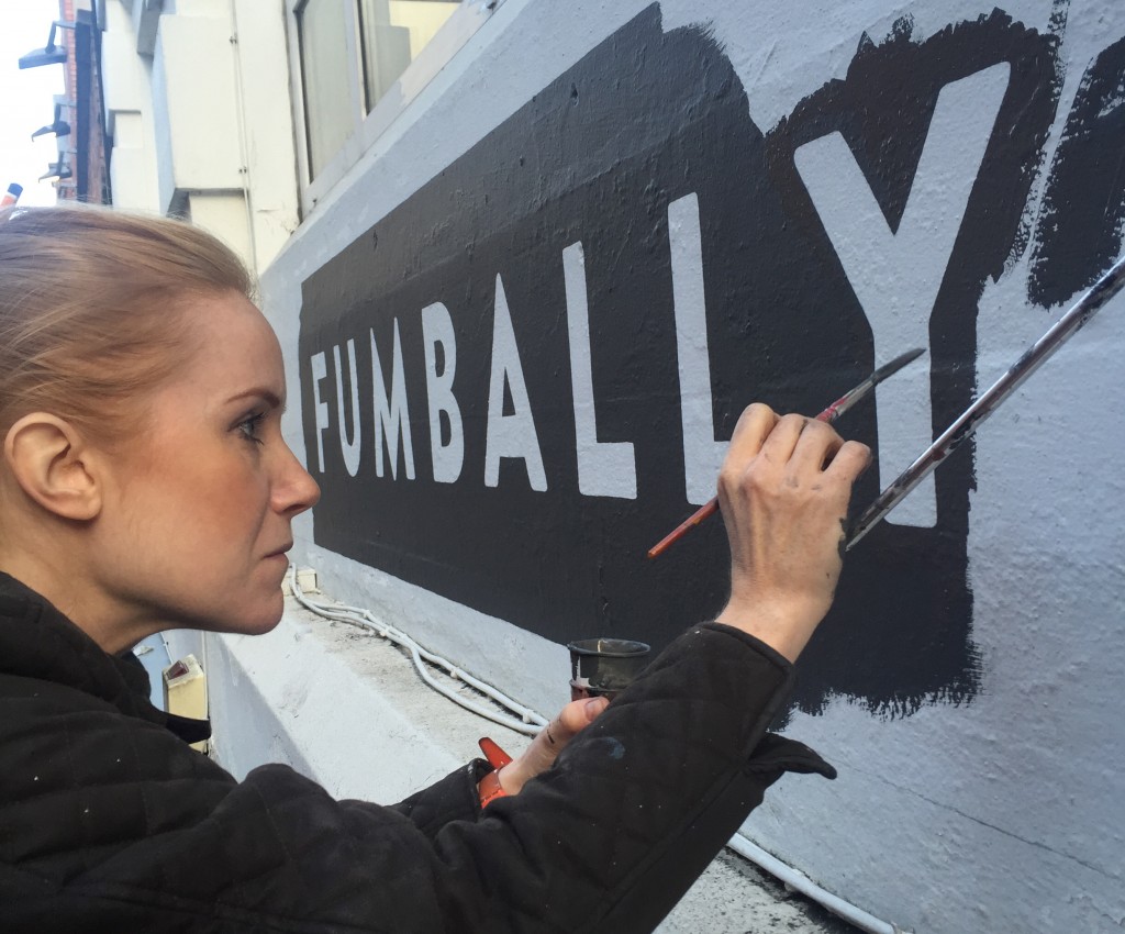 fumbally sign paining by Vanessa Powert