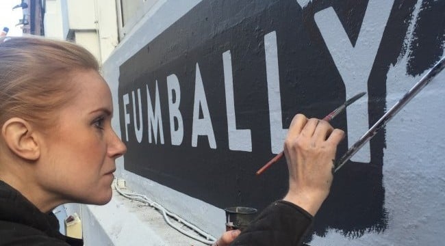 fumbally sign paining by Vanessa Powert