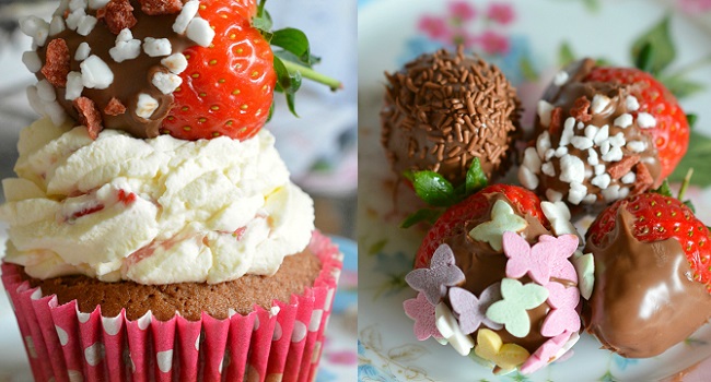 Nutella and Strawberry Cupcakes Recipe by Karyn Ryan