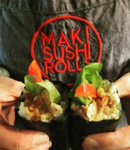 Maki sushi rolls