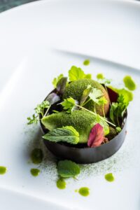 manresa-chocolate-tart-with-summer-herbs-credit-eric-wolfinger