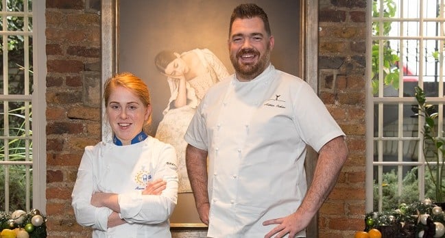 Eurotoques Young Chef of the Year 2016 Maeve Walsh and Nathan Outlaw