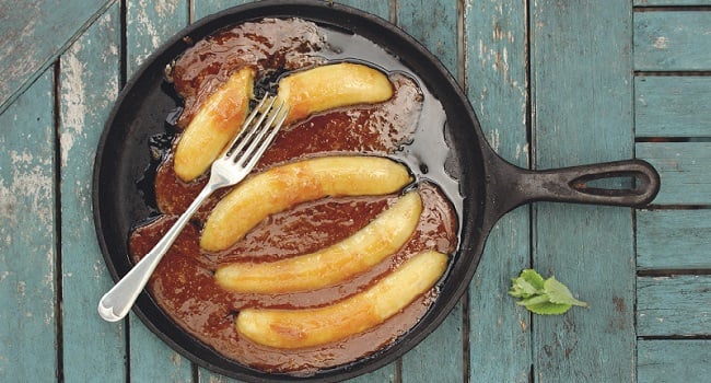 Boozy Butterscotch Bananas Recipe from Fruit on the Table Cookbook