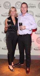 Siobhan Quane and Alan Quane at the Dublin launch of Sullivans Brewing Company at Lemon & Duke,Royal Hibernan Way,Dublin Picture Bbrian Mcevoy No repro fee for one use