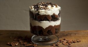 Chocolate Pecan Brownie Trifle with Orange Blossom Cream Recipe by Clodagh McKenna