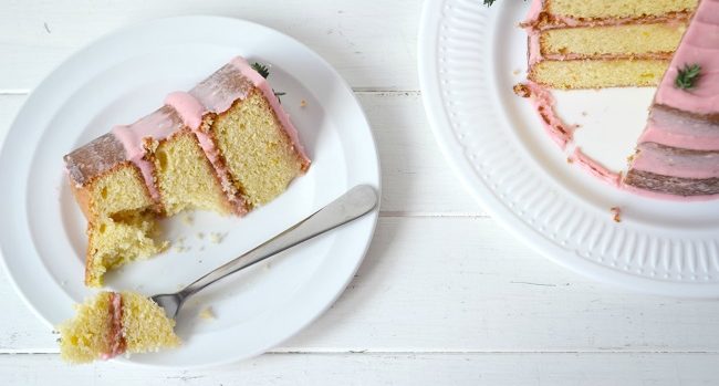 Blood Orange and Thyme layer cake