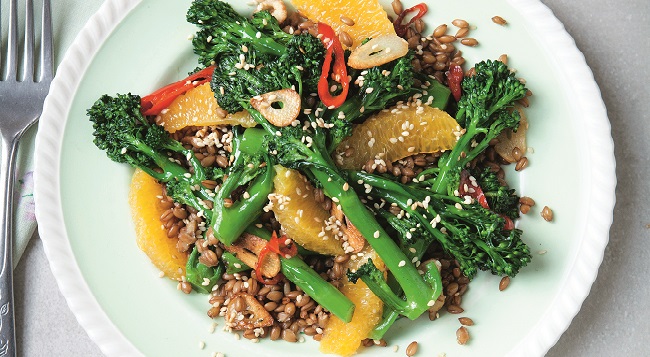 Broccoli, Spelt and Orange Salad Recipe by Davina McCall