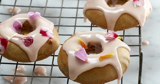 Glazed blood orange doughnuts recipe