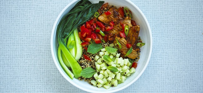 Hot & Sour Pork Recipe with Steamed Pak Choi from Nick Knowles
