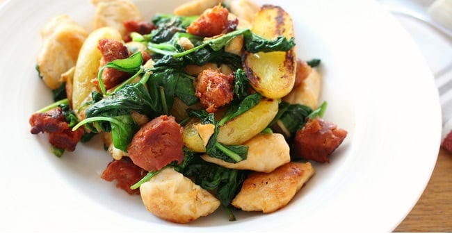 One pan chicken & chorizo recipe