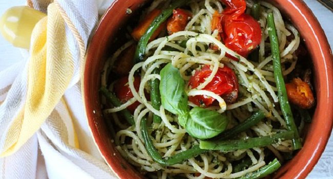 Pumpkin Seed Pesto Pasta Recipe