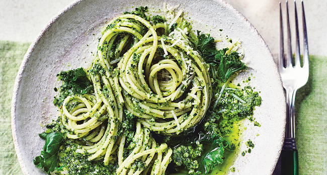 pasta and kale pesto recipe M&S