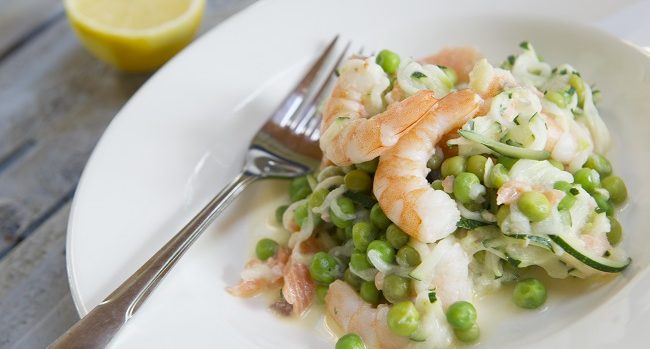 Creamy Smoked Salmon Courgetti