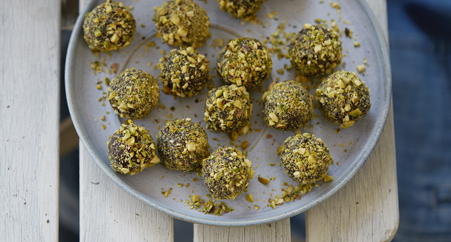 Pistachio orange Truffle Bites Recipe Deliciously Ella