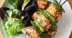 Salmon Skewers Recipe by The Wonky Spatula