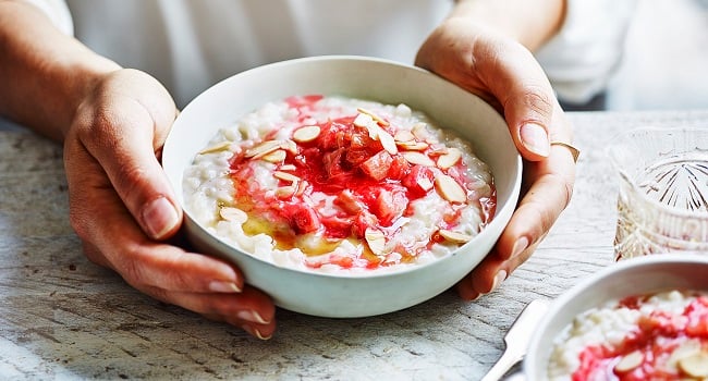 rhubarb and coconut rice pudding recipe