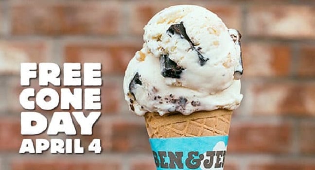 Ben & Jerry's Free Cone Day, Free Ice Cream