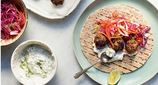 Lamb Meatball Wraps Recipe