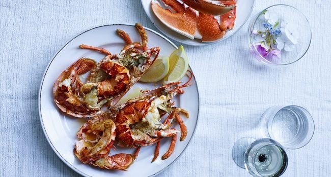 Barbecued Lobster Recipe with Smoked Butter