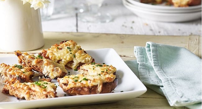 Welsh rarebit canapés recipe