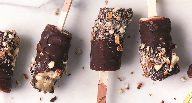 Chocolate Coated Banana Ice Pop Recipe from the Eat Smart Cookbook